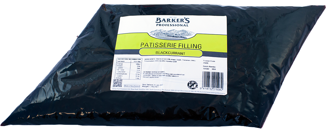 Barker's Professional Blackcurrant Patisserie Filling 1.25kg
