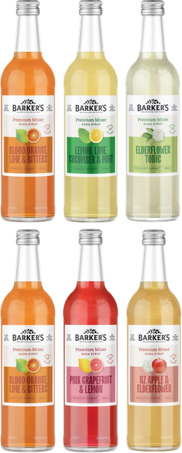 Premium Mixer Soda Syrups Mixed Pack
