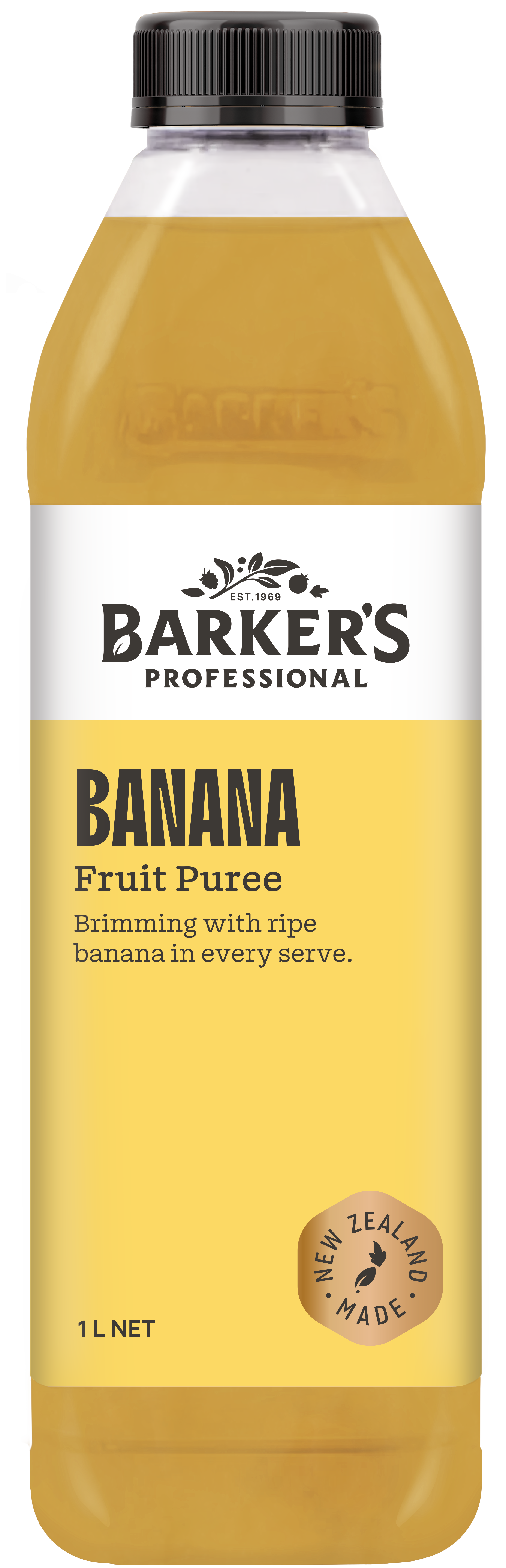 Barker's Professional Banana Fruit Puree 1L