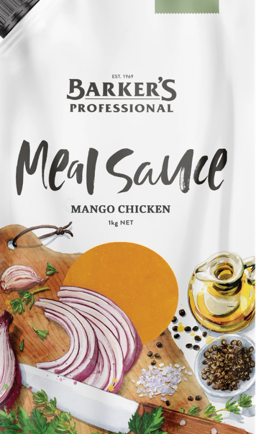 Barker's Professional Mango Chicken Meal Sauce 1kg