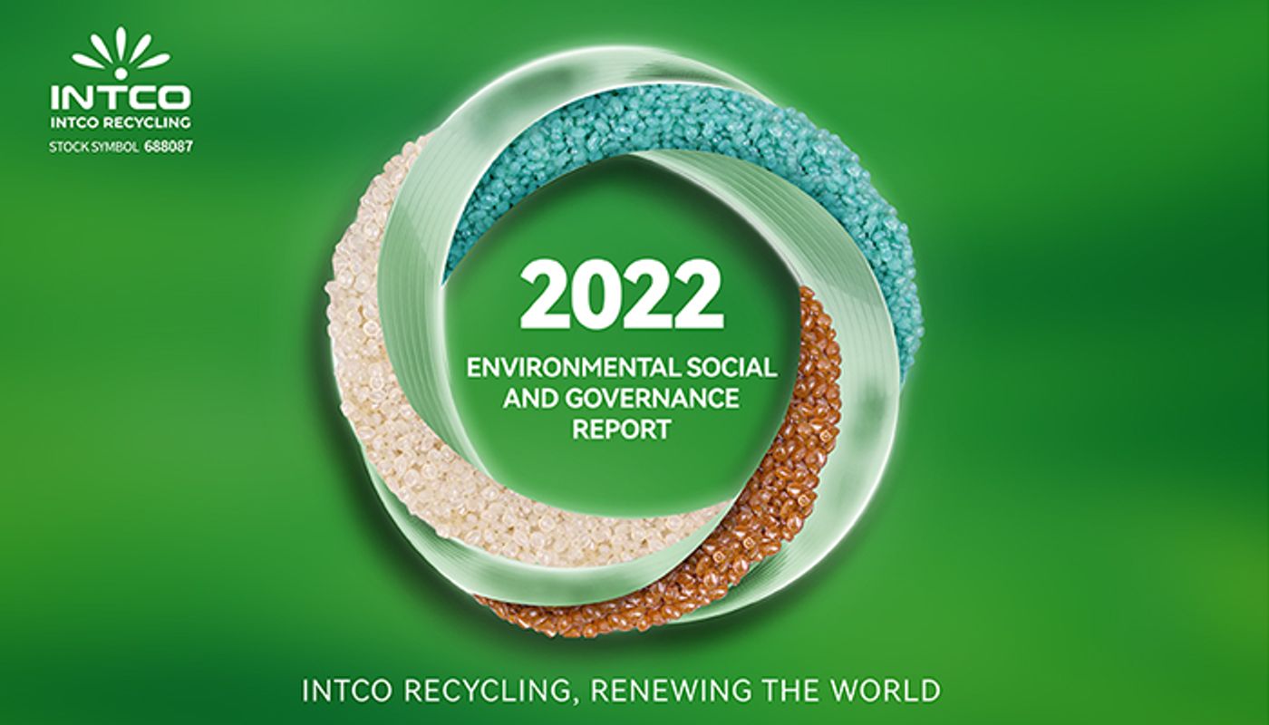 Intco Recycling 2022 ESG-Bericht cover