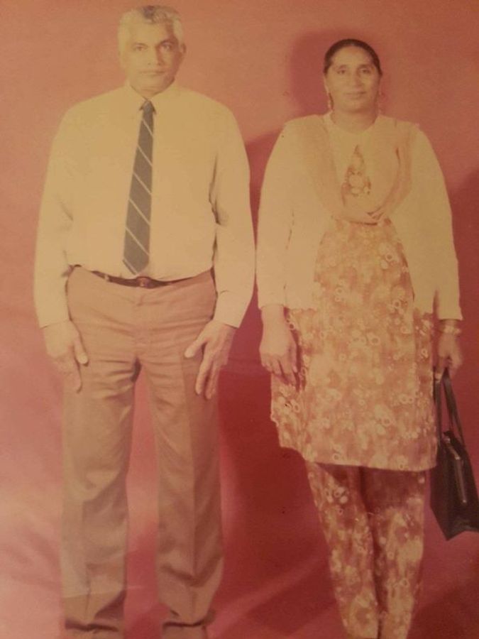 Lal’s maternal grandfather Bhagtu Ram and grandmother Bachni Mehmi. Ram came to Canada in 1954, and Mehmi in 1968.