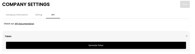 generate API token