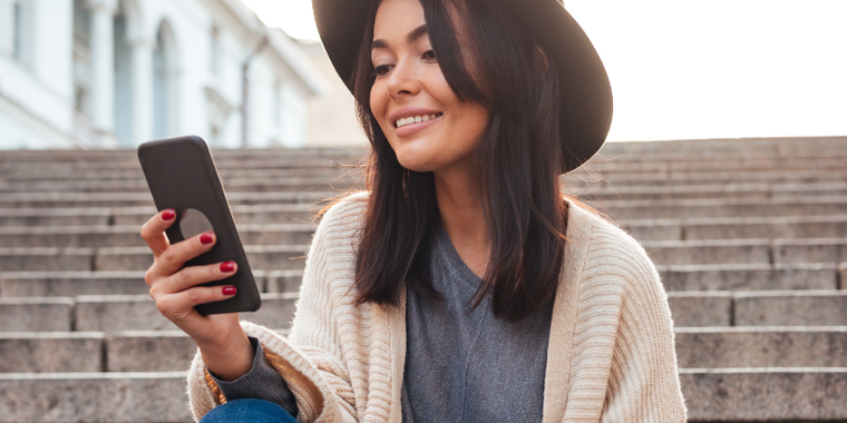 Woman with a mobile