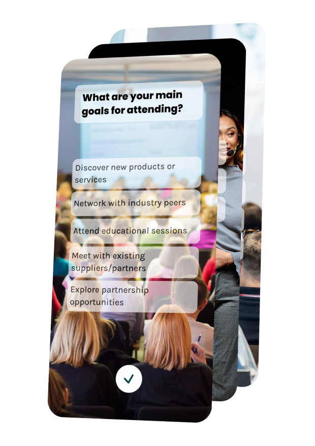 Guide attendees to the sessions, exhibitors and connections that matter
