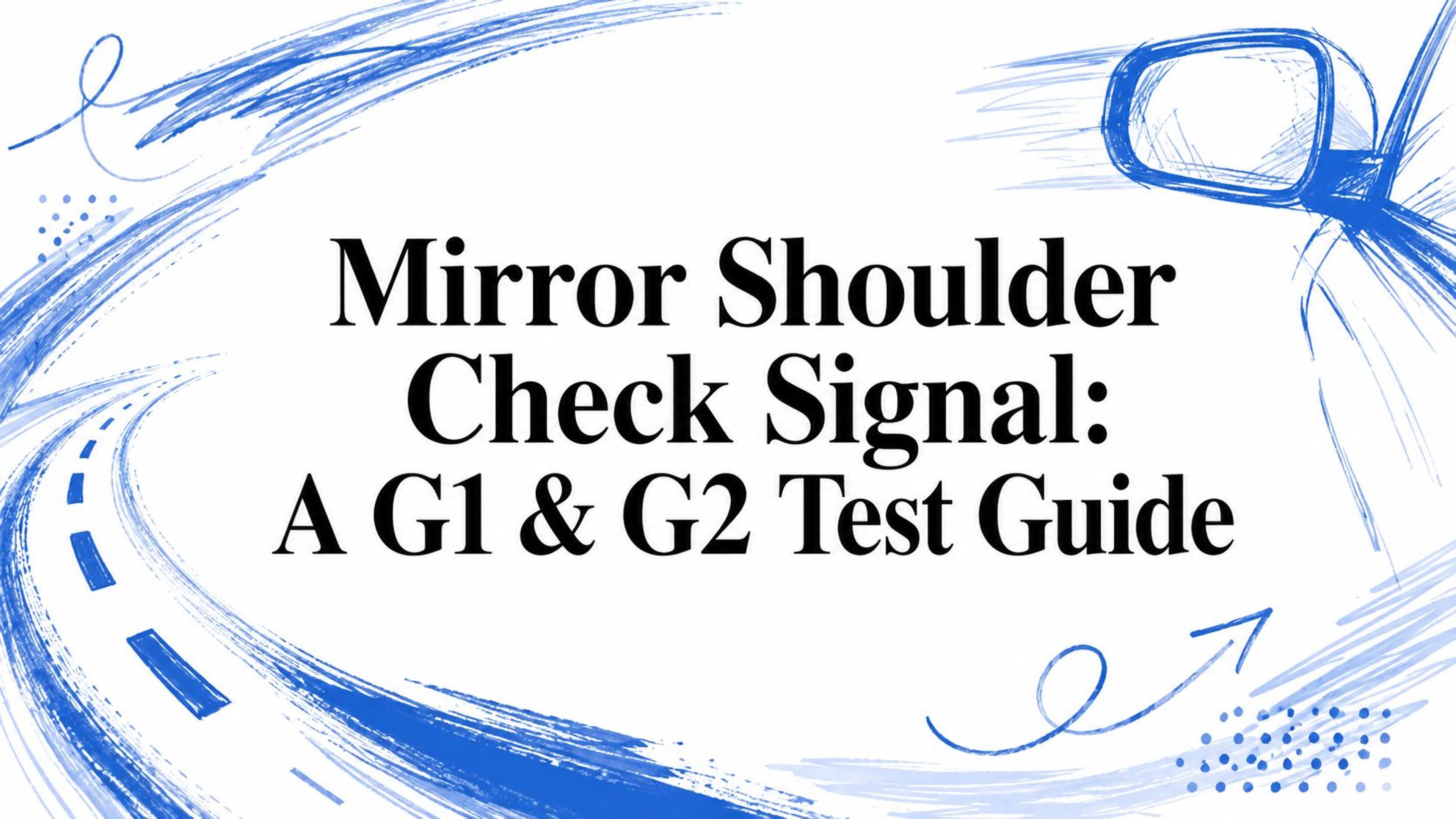 Mirror Shoulder Check Signal: A G1 & G2 Test Guide