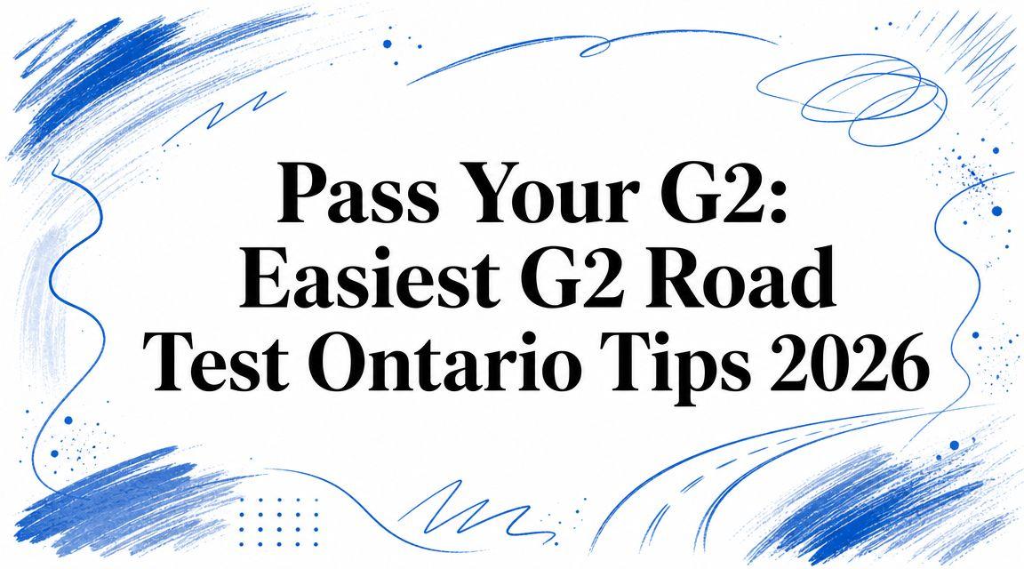 Pass Your G2: Easiest G2 Road Test Ontario Tips 2026