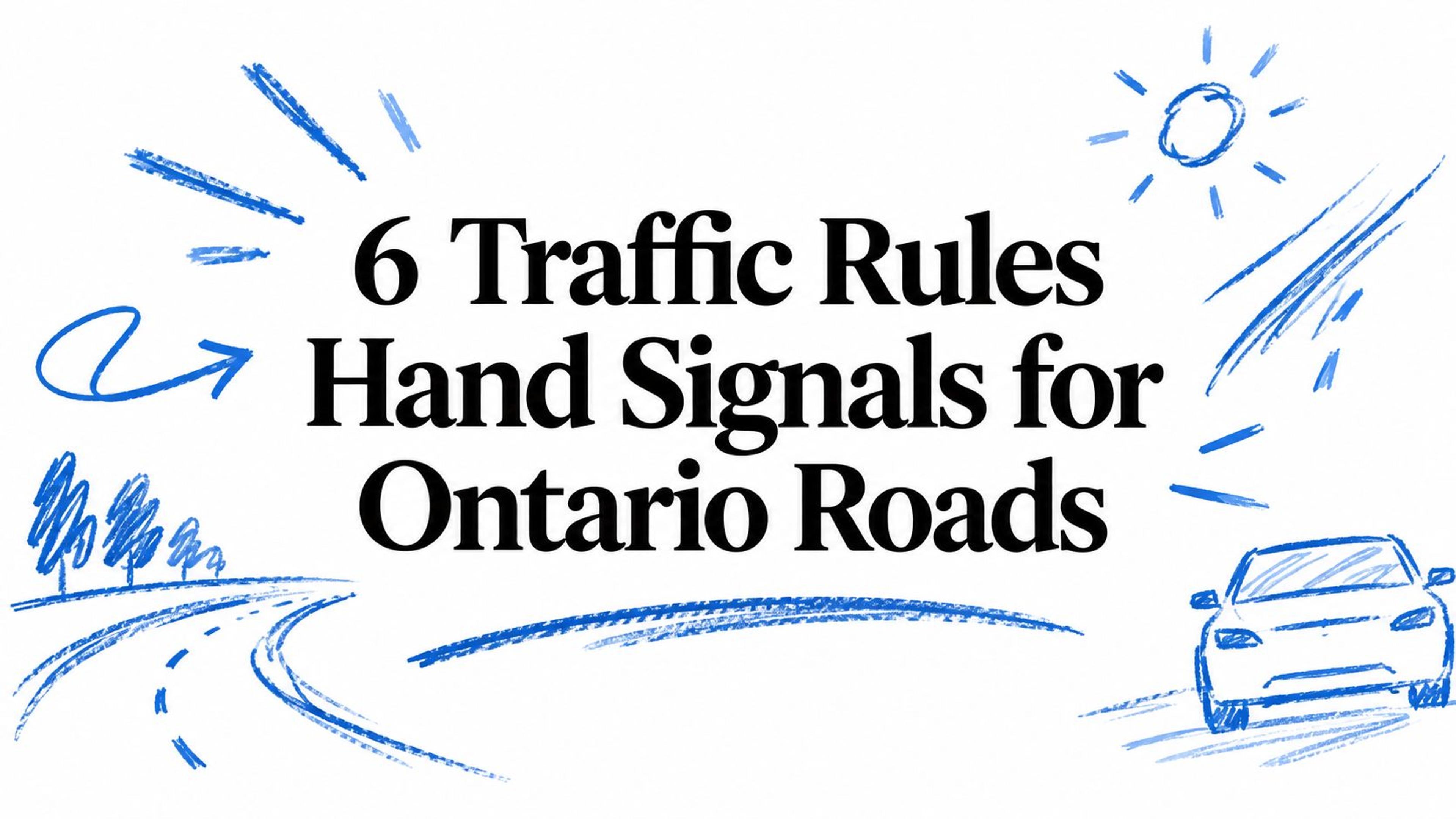6 Traffic Rules Hand Signals for Ontario Roads