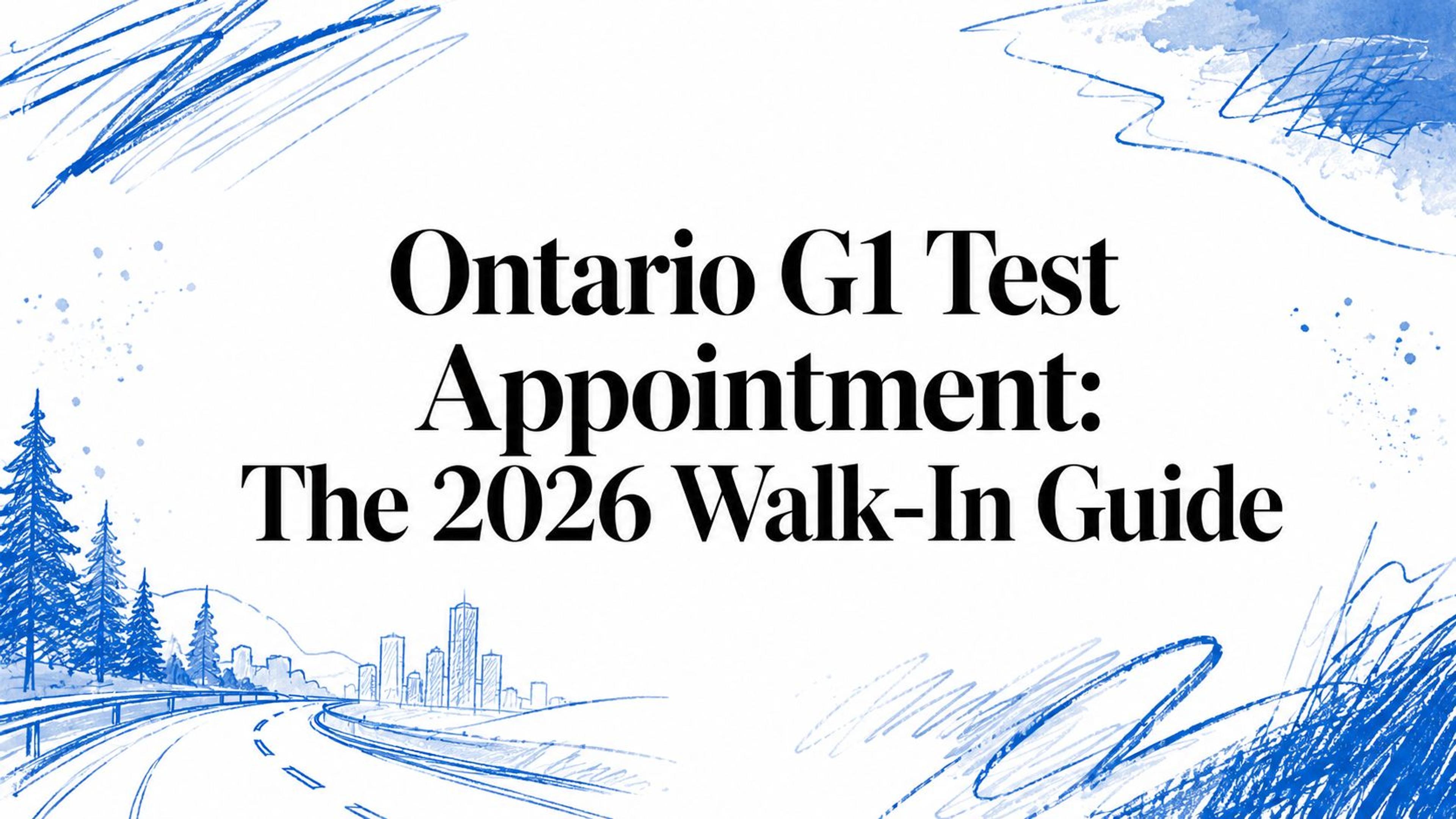 Ontario G1 Test Appointment: The 2026 Walk-In Guide