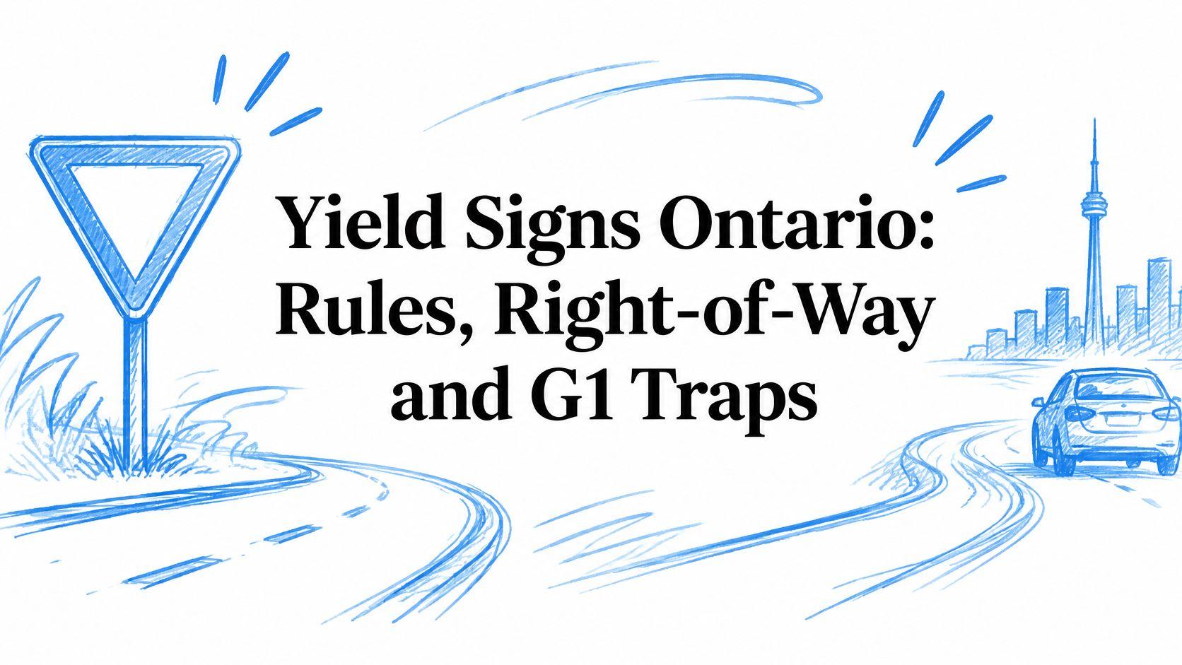 Yield Signs Ontario: Rules, Right-of-Way and G1 Traps