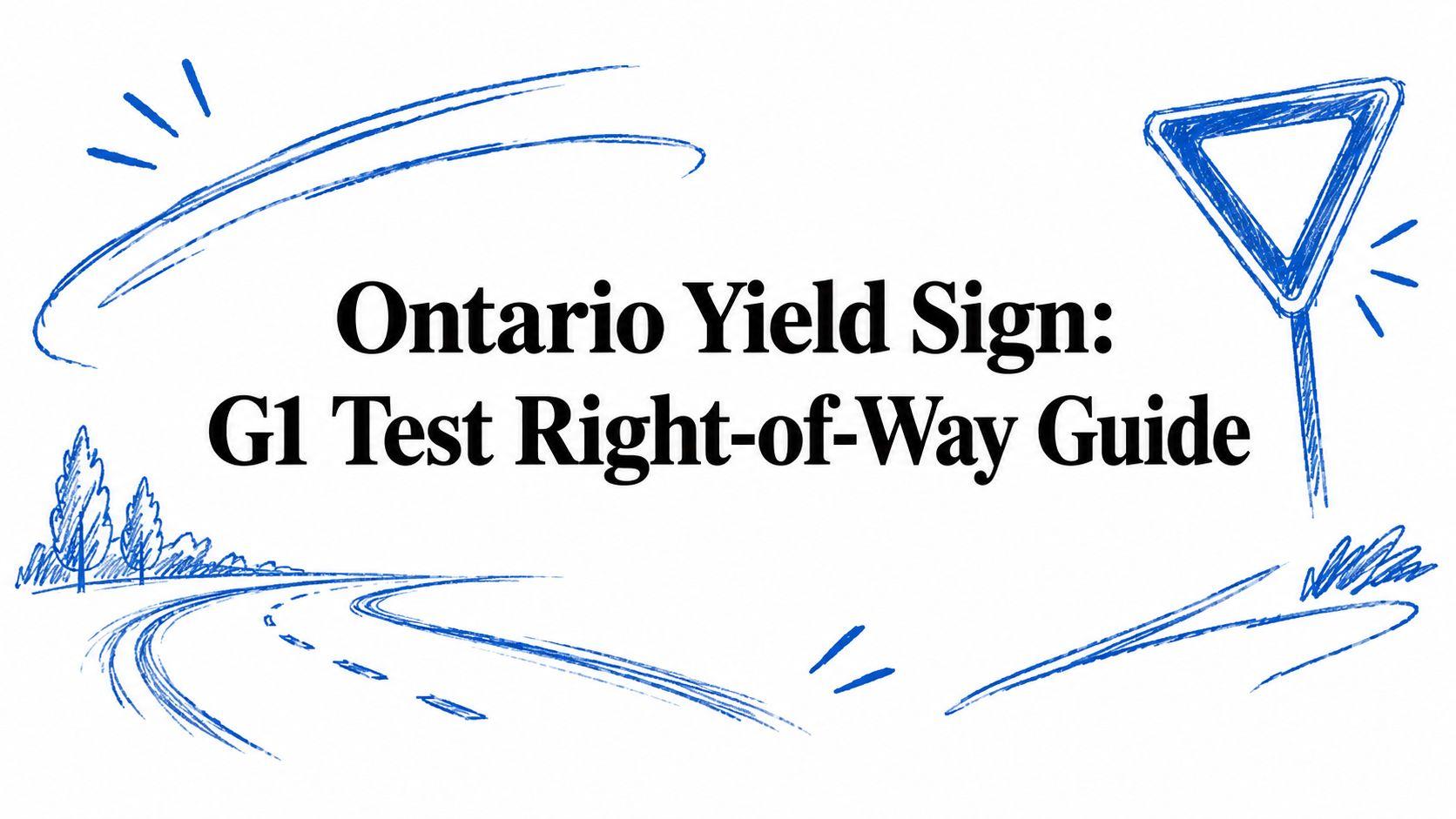 Ontario Yield Sign: G1 Test Right-of-Way Guide