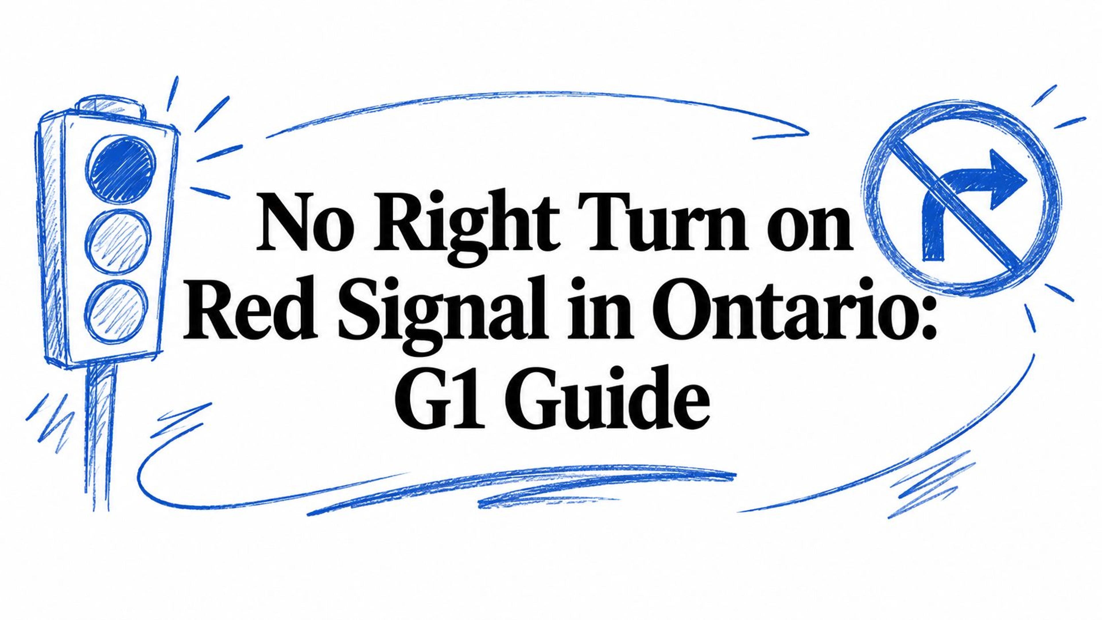 No Right Turn on Red Signal in Ontario: G1 Guide