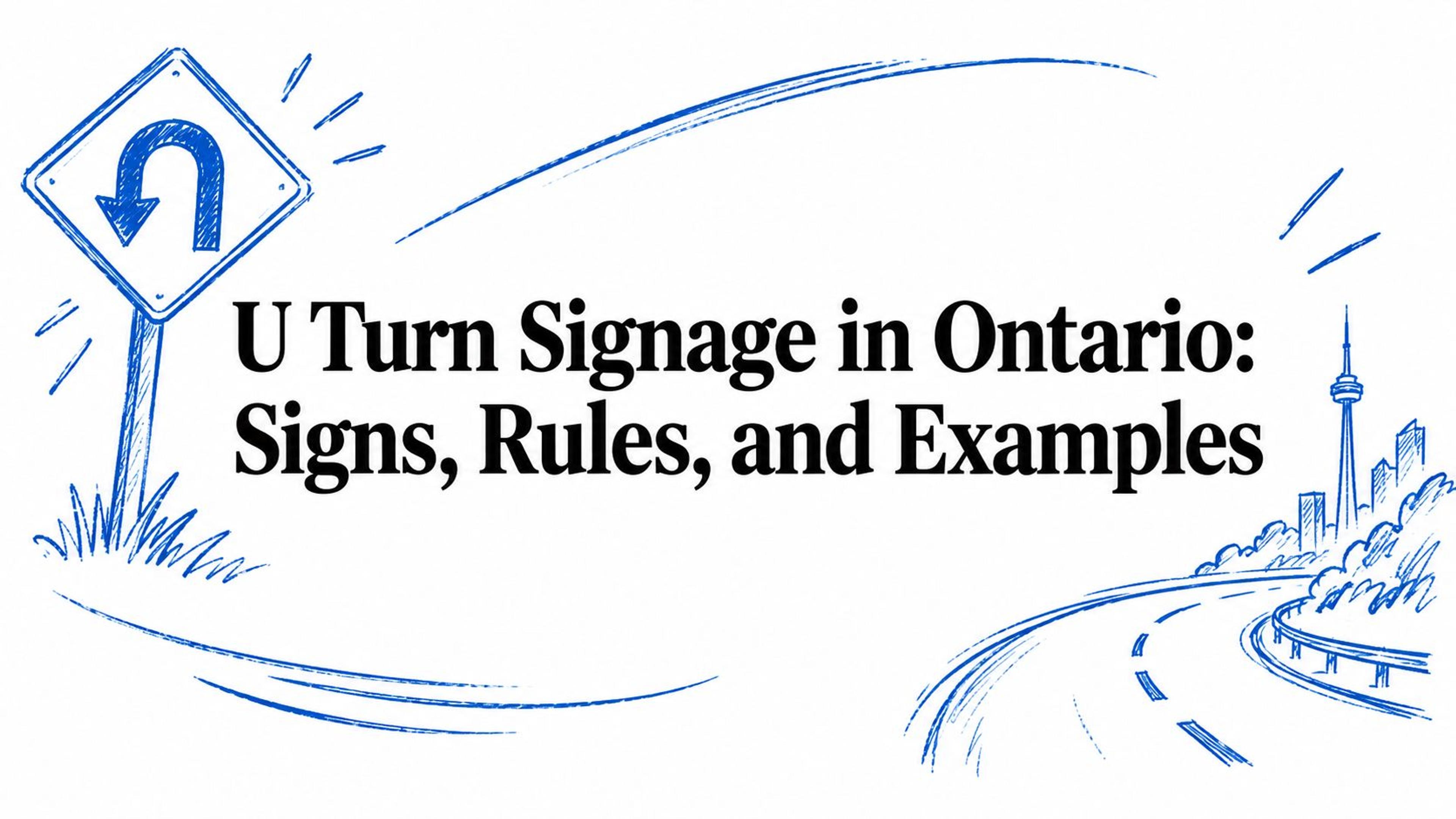 U Turn Signage in Ontario: Signs, Rules, and Examples