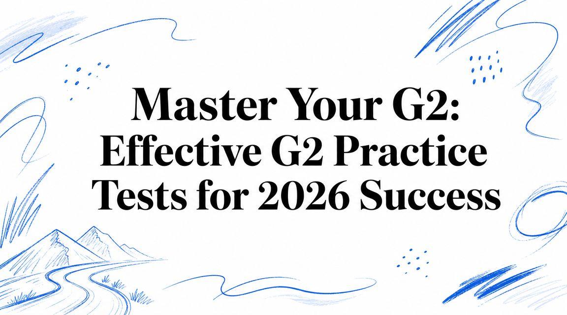 Master Your G2: Effective G2 Practice Tests for 2026 Success
