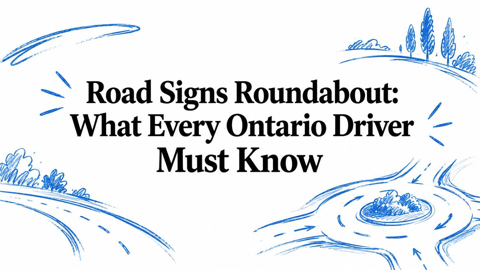 Road Signs Roundabout: What Every Ontario Driver Must Know