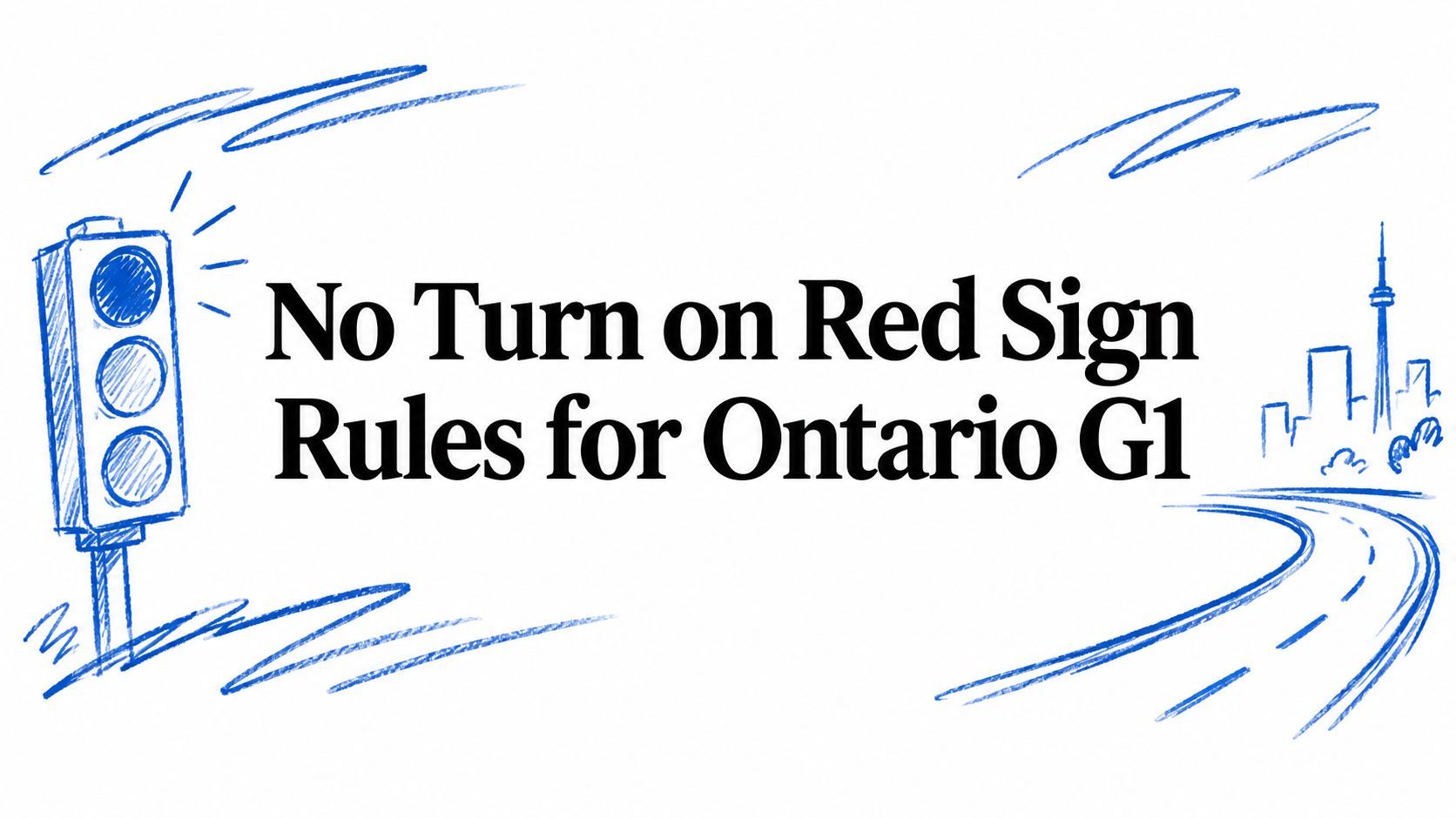 No Turn on Red Sign Rules for Ontario G1