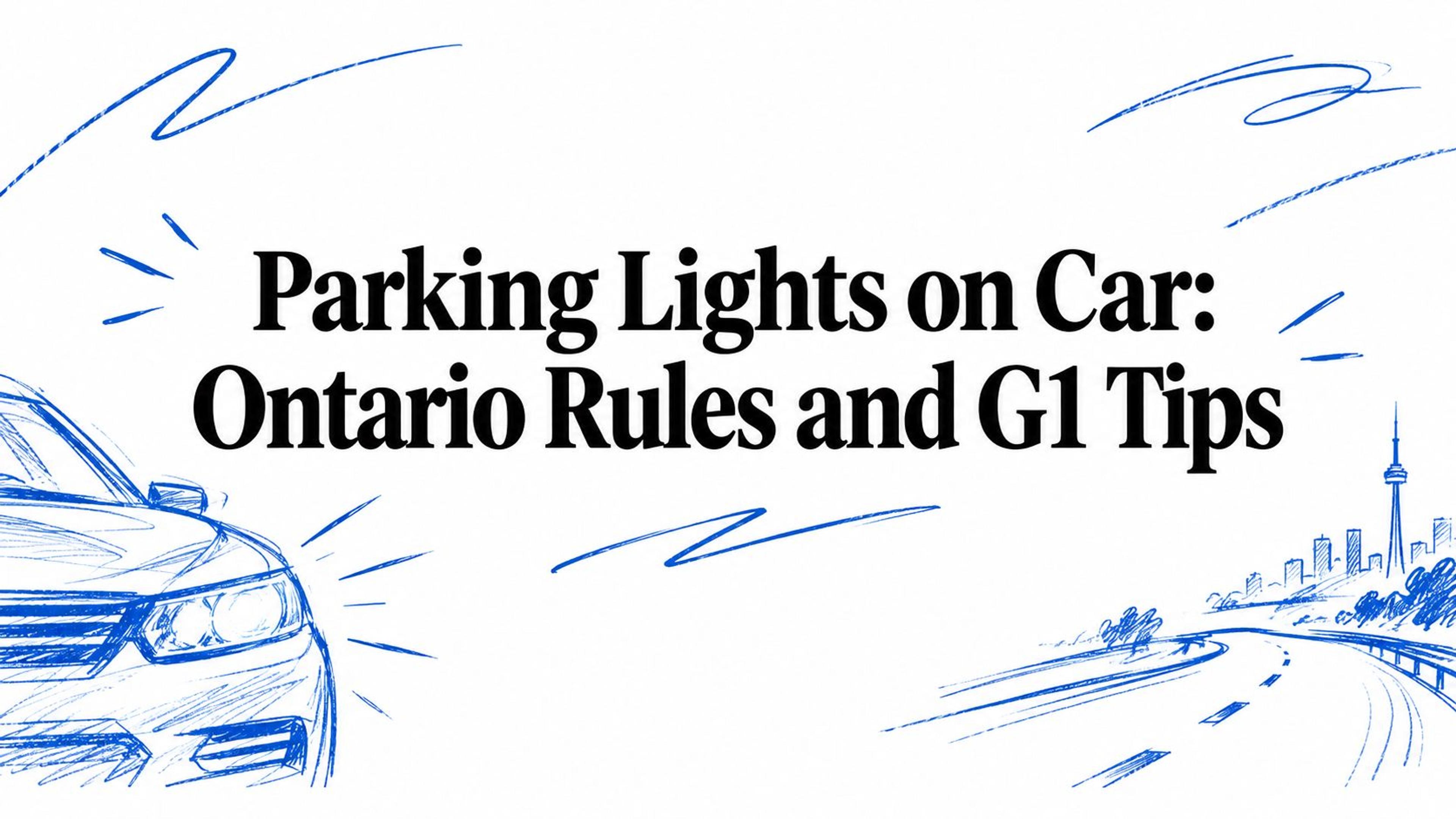 Parking Lights on Car: Ontario Rules and G1 Tips
