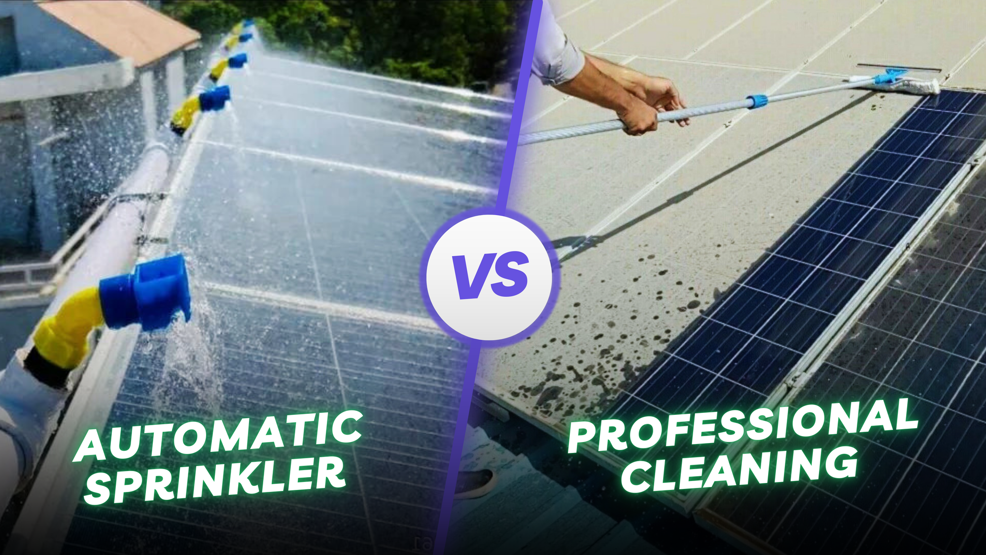 Cover Image for Why Professional Solar Cleaning Beats Sprinklers ?