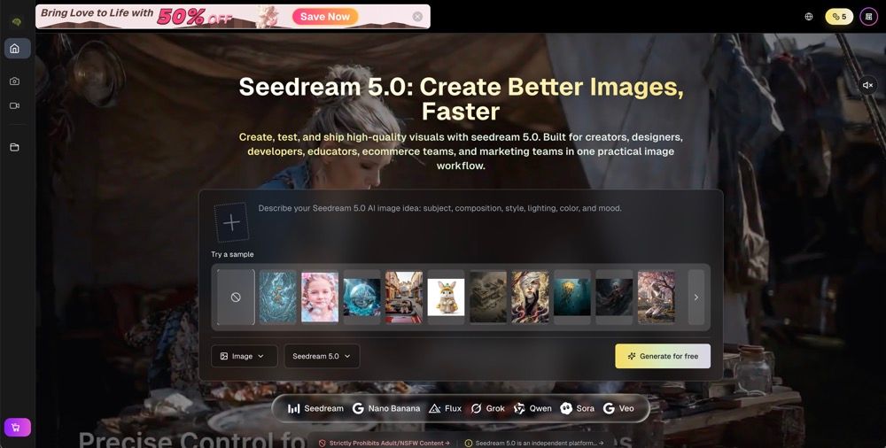 image of ai seedream 5.0