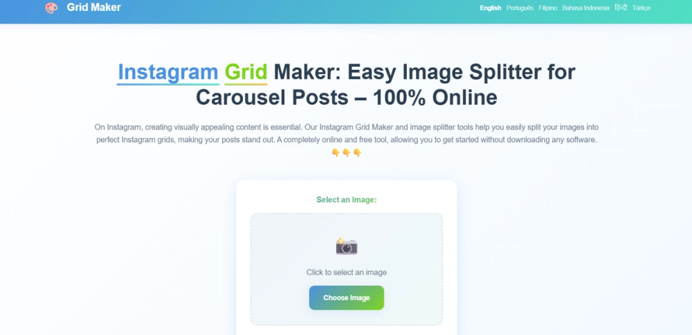 image of Instagram grid maker