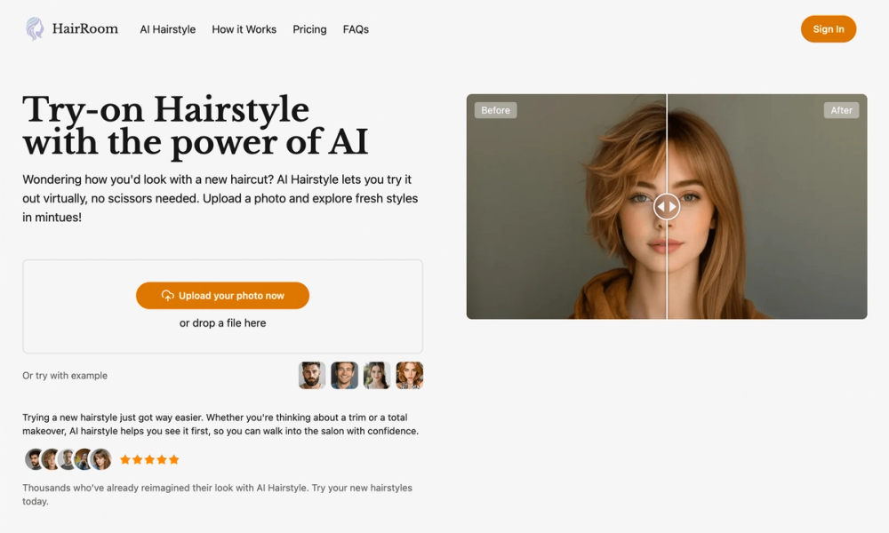 image of AI hairstyle