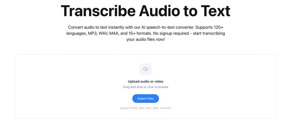 image of Transcribe Audio to Text