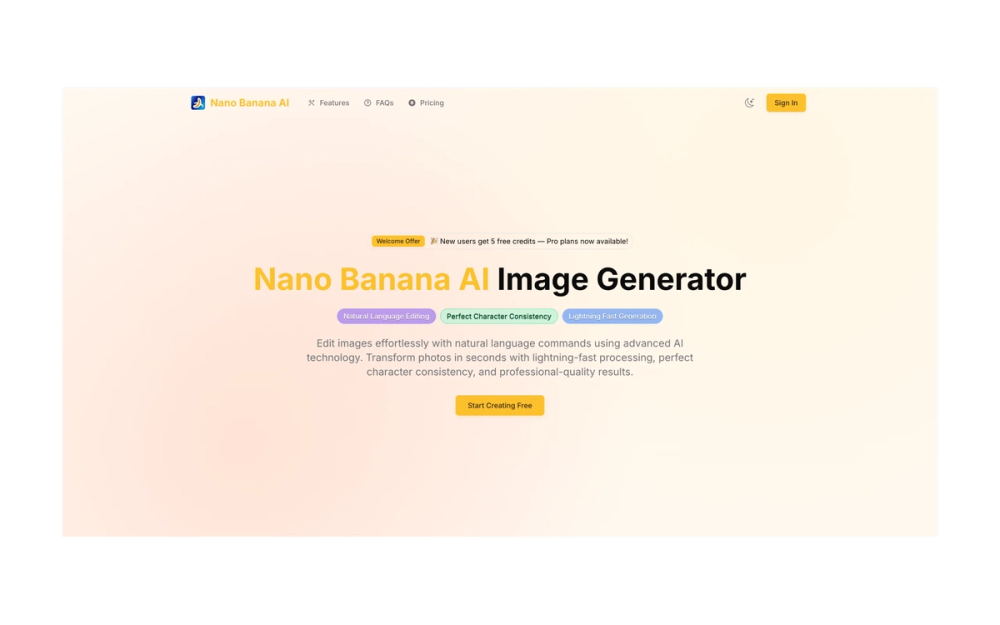 image of nano banana ai