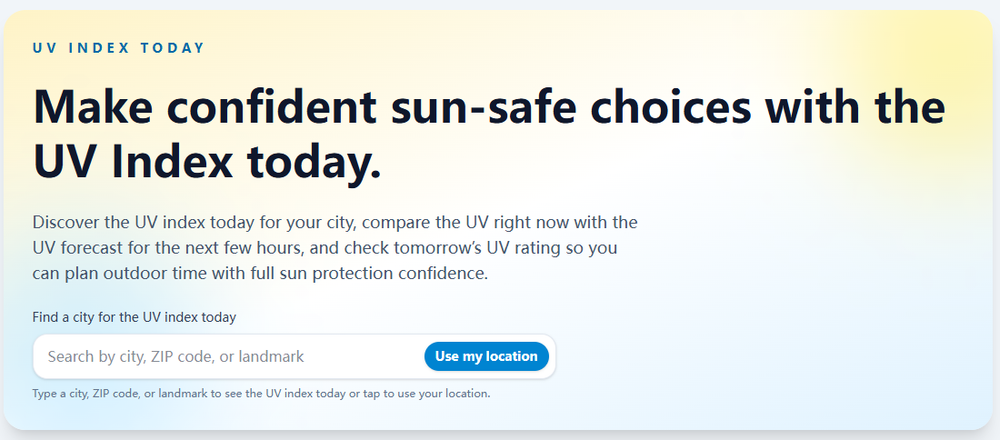 image of UV index today image of UV index today