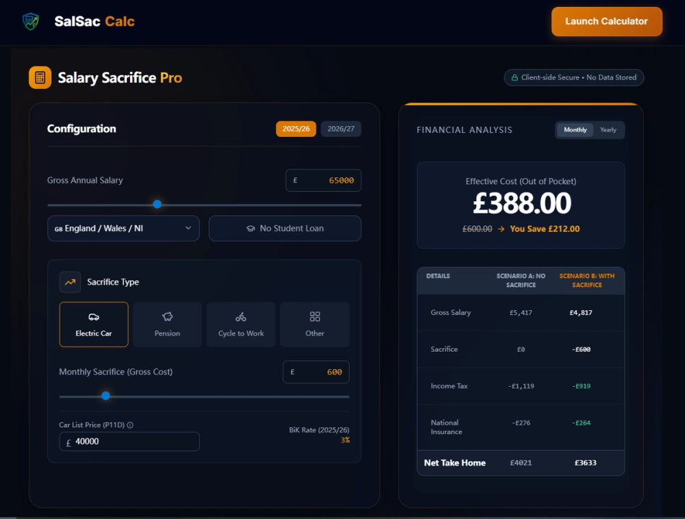 image of Salary Sacrifice Calculator