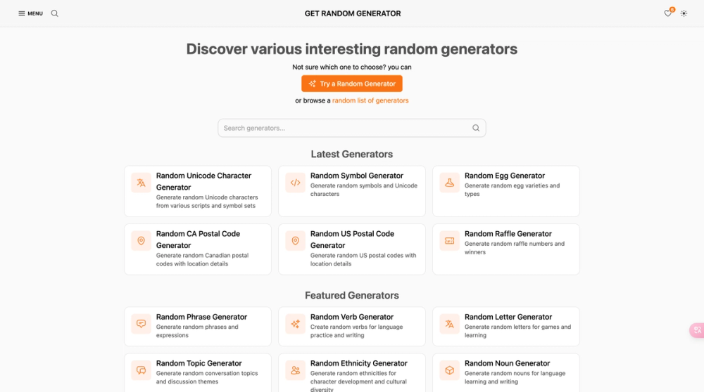 image of Get Random Generator