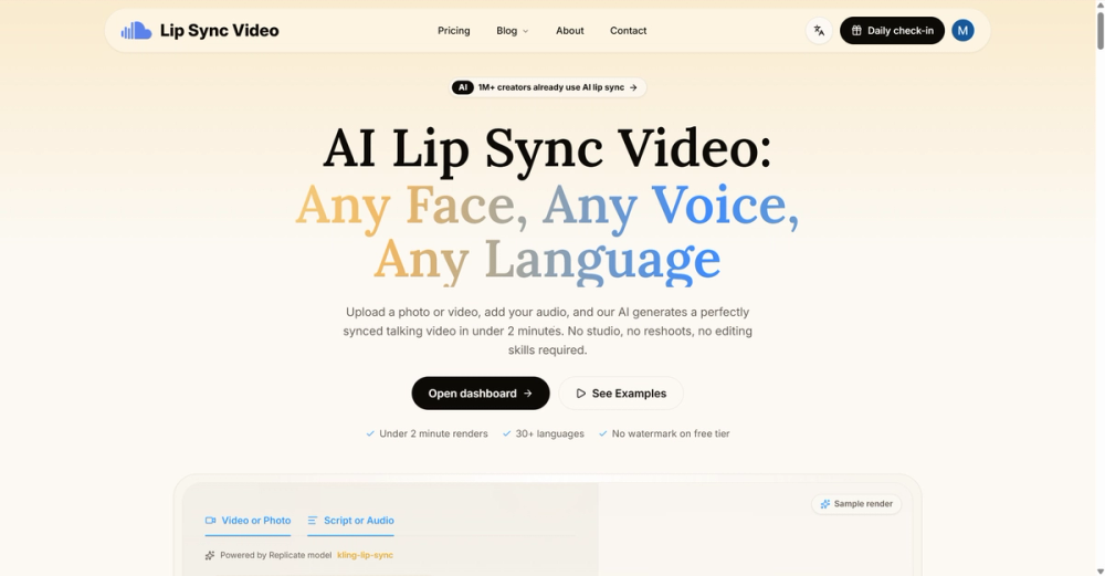 image of AI Lip Sync Video