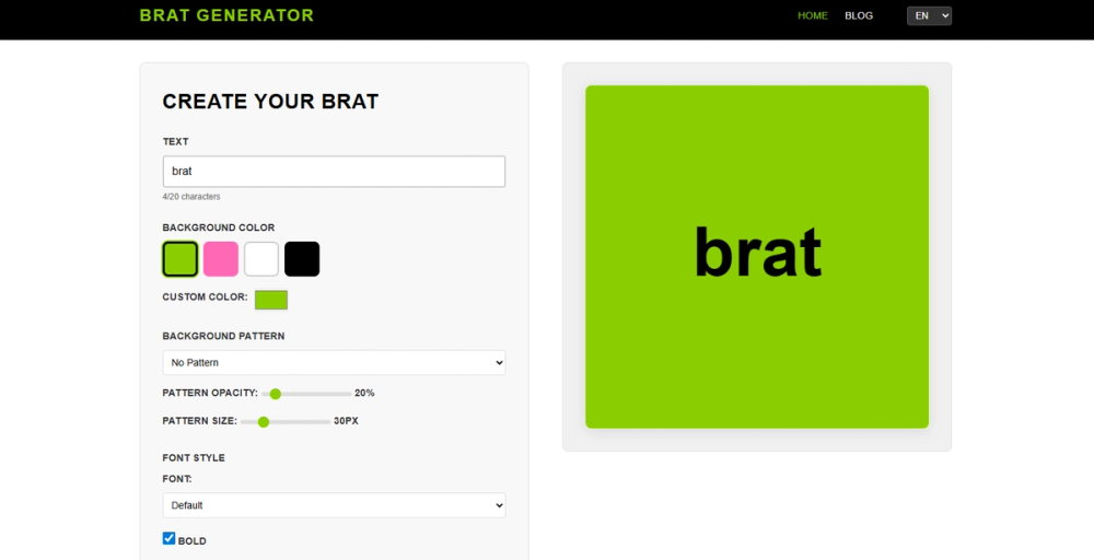 image of bratgenerator