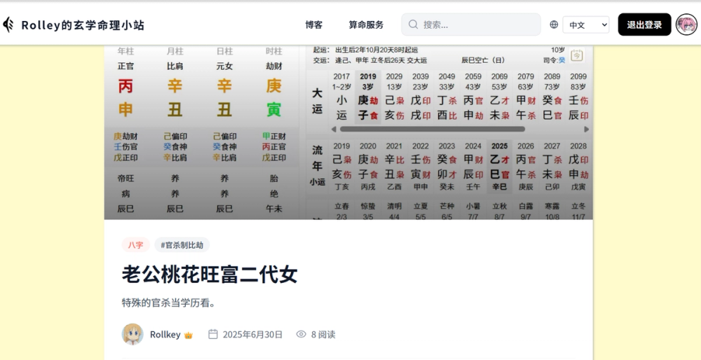 image of 玄学案例分析博客