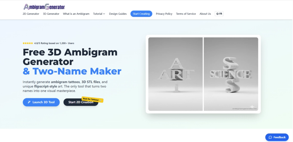 image of Ambigram Generator