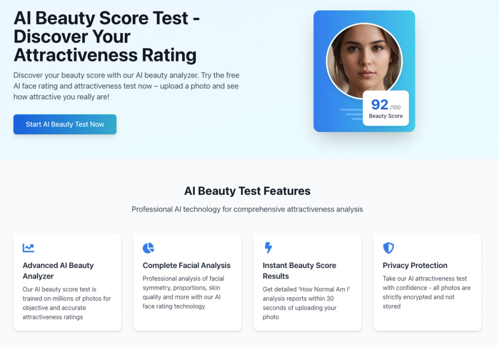 image of AI Beauty Rating