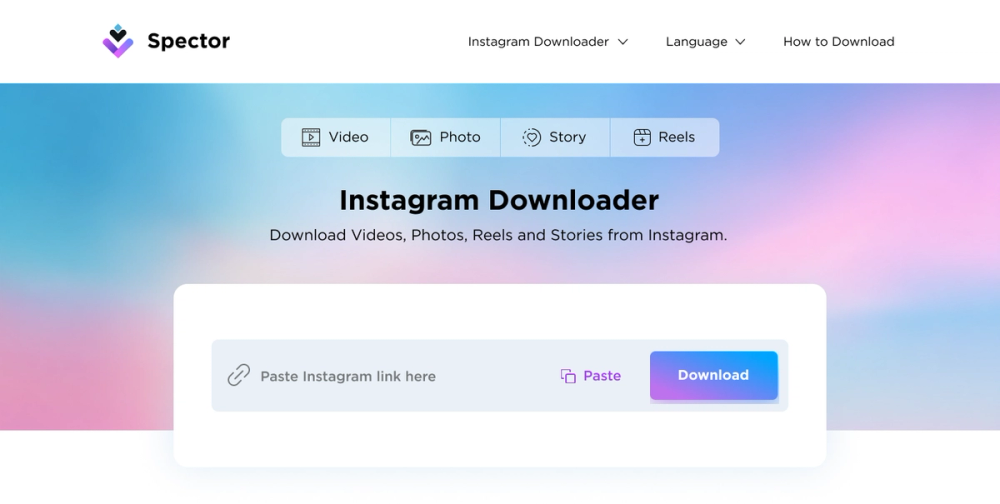 image of Spector Instagram Downloader