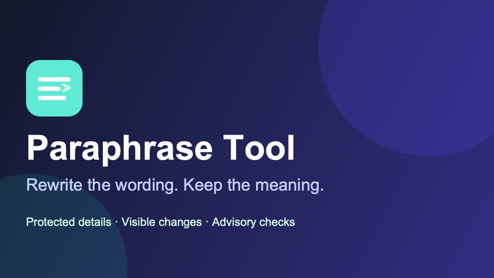 image of Paraphrase Tool