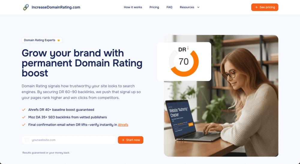 image of IncreaseDomainRating.com