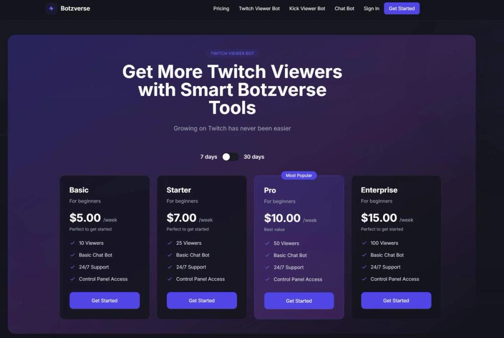 image of Kick and Twitch Services