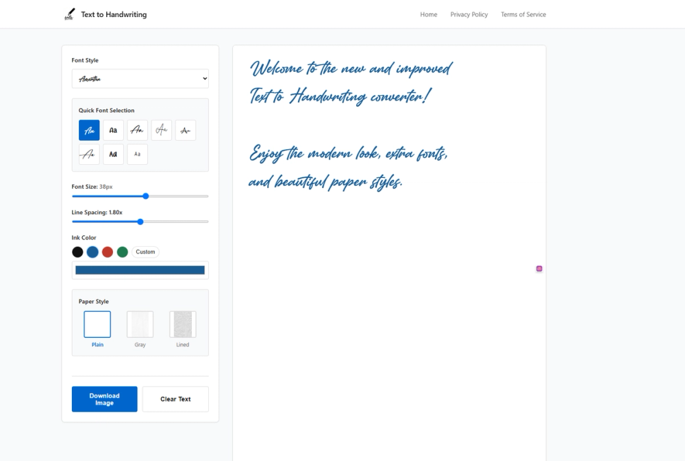image of Text To Handwriting image of Text To Handwriting