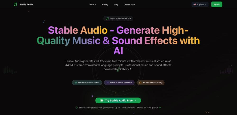image of Stable Audio