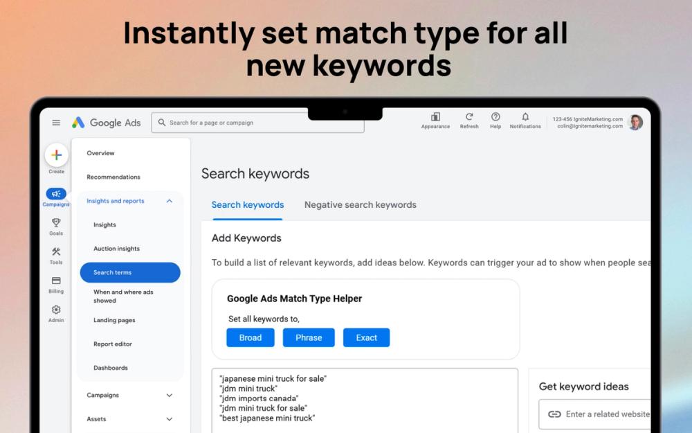 image of Google Ads Keyword 