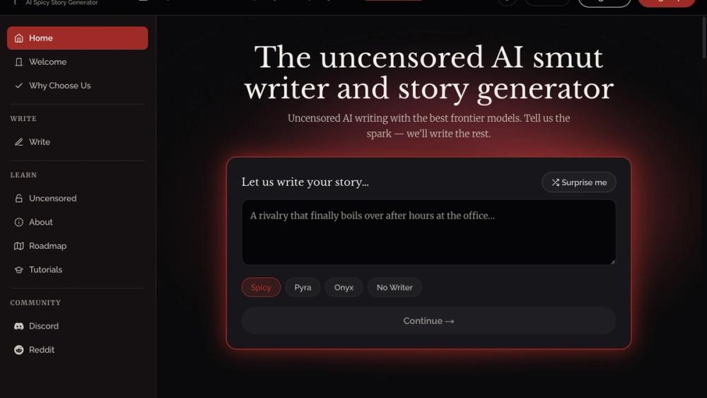 image of Smut Writer AI