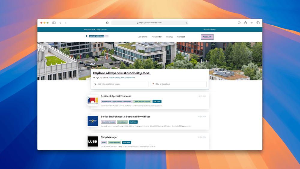 image of Sustainablejobs.com image of Sustainablejobs.com
