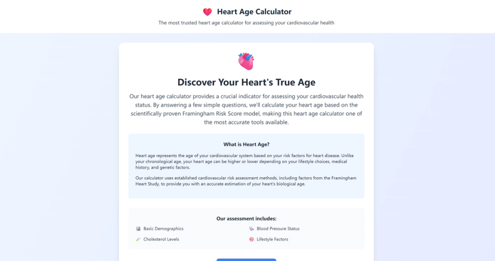 image of Heart Age Calculator