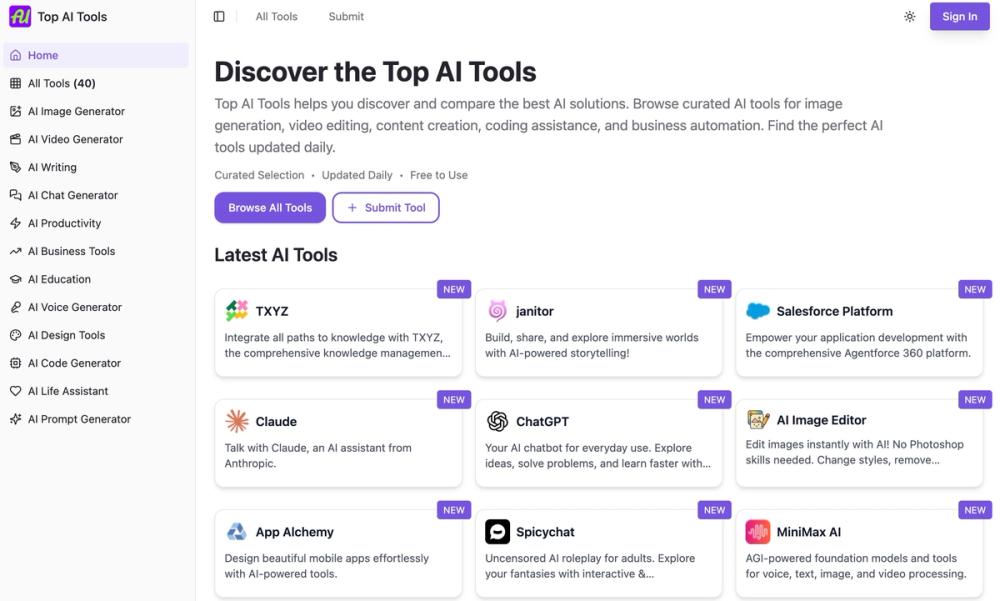 image of Top AI Tools