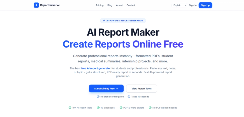 image of ReportMaker AI