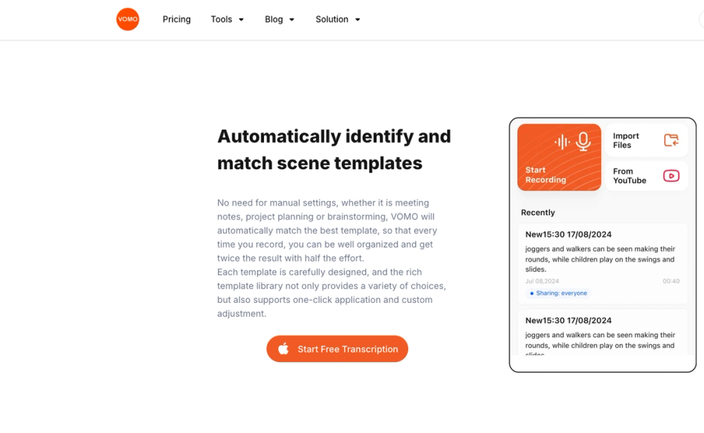 image of AI meeting notes tool