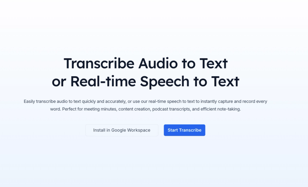 image of  AI Transcription