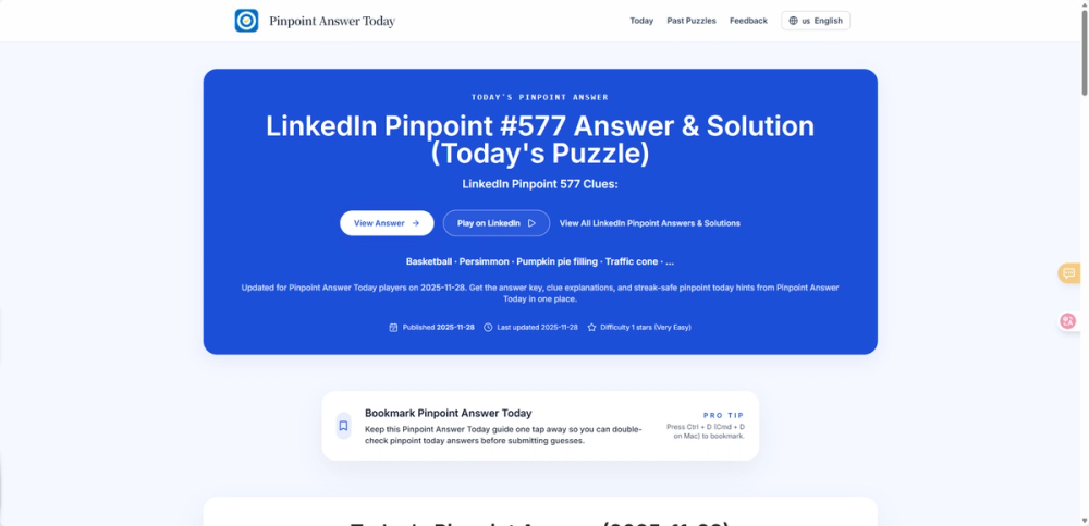 image of Pinpoint Answer Today image of Pinpoint Answer Today